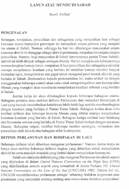 Lanun Atau Mundu Di Sabah Jati Journal Of Southeast Asian Studies